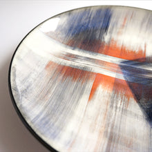 將圖片載入圖庫檢視器 Hand-painted Large Plate (Expressive Abstract) HLP-002 for Art Lovers and Decor Lovers