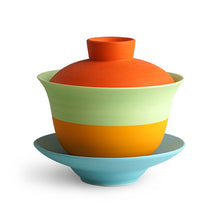 將圖片載入圖庫檢視器 East-Pop-West Teacup/ Gaiwan ETG-009 (Hand-Painted) for Tea Lovers and Art Lovers