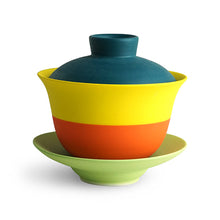 將圖片載入圖庫檢視器 (Made-To-Order, takes 5 more production days) East-Pop-West Teacup/ Gaiwan ETG-M011 (Hand-Painted) for Tea Lovers and Art Lovers