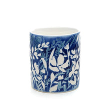 將圖片載入圖庫檢視器 Hand-painted Mug (Low Relief Plant Painting) HPM-P011 for Art Lovers and Blue & White Porcelain Lovers