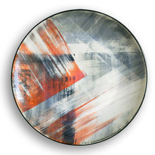 將圖片載入圖庫檢視器 Hand-painted Large Plate (Expressive Abstract) HLP-003 for Art Lovers and Decor Lovers