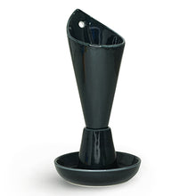 画像をギャラリービューアに読み込む, Hand-painted Foodie V (Black) Porcelain Party Container FVH-001 for Art Lovers, Party Lovers and Plant Lovers