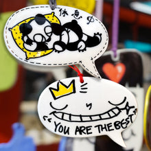 將圖片載入圖庫檢視器 Ceramic Speech Bubble CSB-101 for Speech Lovers, Decor Lovers, Art Lovers and Lovely Lovers