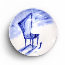 將圖片載入圖庫檢視器 Porcelain 8-inch Plate (Lead-Free) P8P-001 for Art Lovers and Decor Lovers