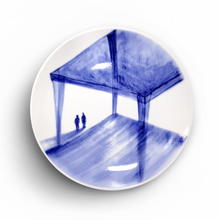 將圖片載入圖庫檢視器 Porcelain 8-inch Plate (Lead-Free) P8P-002 for Art Lovers and Decor Lovers