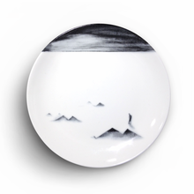 將圖片載入圖庫檢視器 Porcelain 8-inch Plate (Lead-Free) P8P-004 for Art Lovers and Decor Lovers