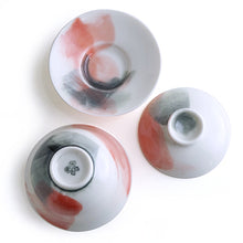 將圖片載入圖庫檢視器 (Made-To-Order, takes 5 more production days) Hand-painted Teacup/ Gaiwan HPG-202 (Oriental Abstract) for Tea Lovers and Art Lovers