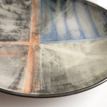 Load image into Gallery viewer, Hand-painted Large Plate (Expressive Abstract) HLP-004 for Art Lovers and Decor Lovers
