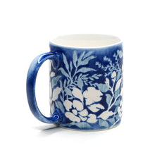 이미지를 갤러리 뷰어에 로드 , Hand-painted Mug (Low Relief Plant Painting) HPM-P009 for Art Lovers and Blue &amp; White Porcelain Lovers
