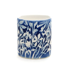 이미지를 갤러리 뷰어에 로드 , Hand-painted Mug (Low Relief Plant Painting) HPM-P010 for Art Lovers and Blue &amp; White Porcelain Lovers
