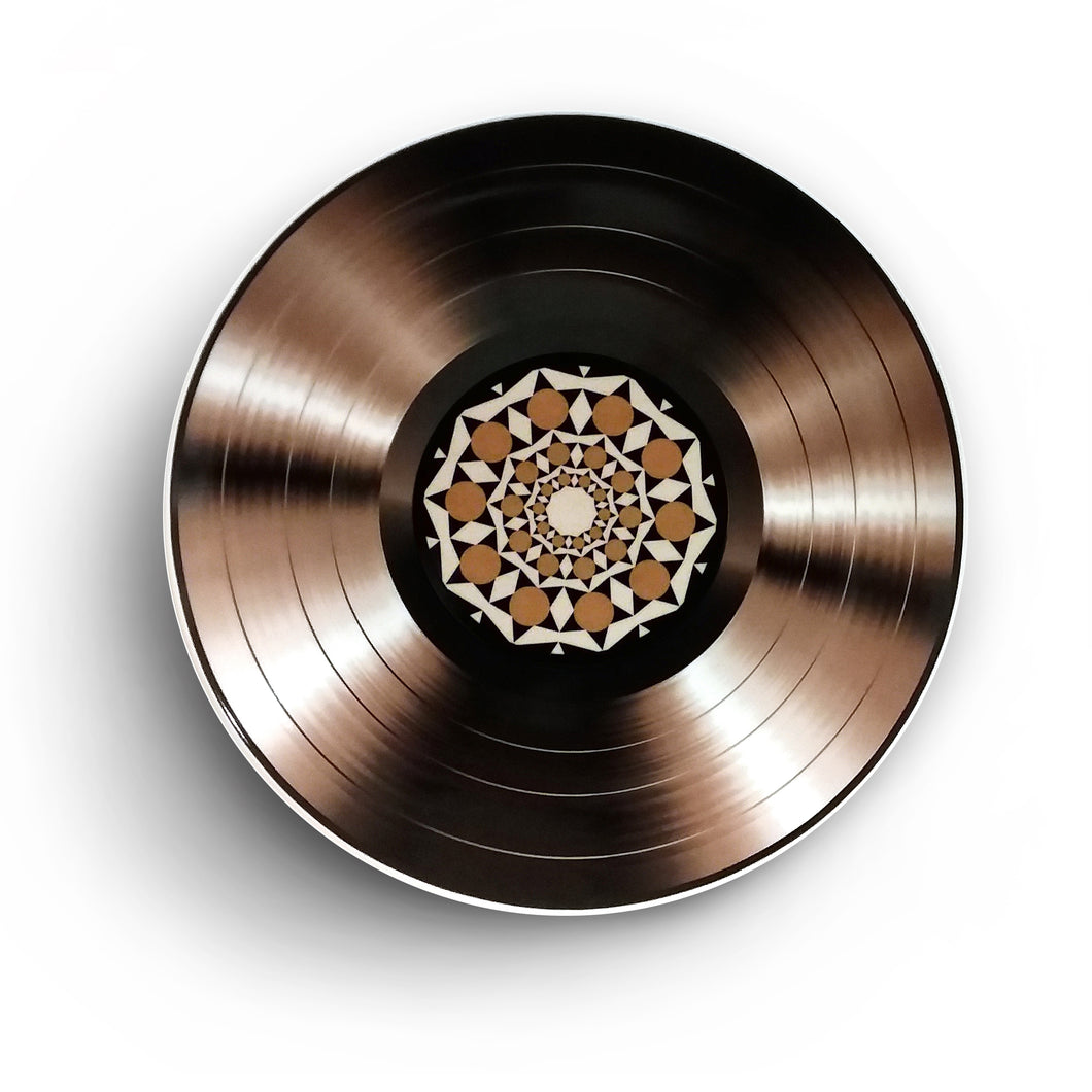 Porcelain Retro Record Large Plate RLP-009 (Long Play for Art Lovers and Music Lovers)