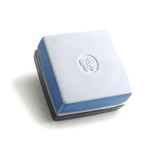 將圖片載入圖庫檢視器 Hand-painted Ceramic Square Box (Silver/ Black) SBS-001 for Art Lovers, Party Lovers and Jewelry Lovers
