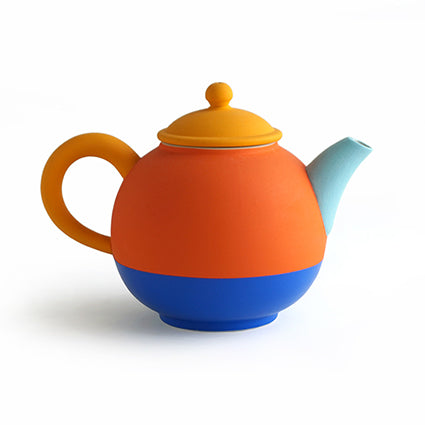 (Made-To-Order, takes 10 more production days) East-Pop-West Teapot ETP-M002 (Hand-Painted) for Tea Lovers and Art Lovers