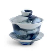 画像をギャラリービューアに読み込む, (Made-To-Order, takes 5 more production days) Hand-painted Teacup/ Gaiwan HPG-201 (Oriental Abstract) for Tea Lovers and Art Lovers
